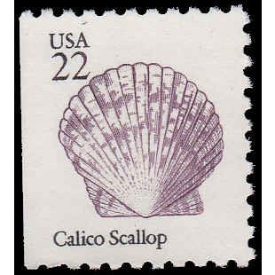 2120 22c Calico Scallop Fine MNH BPS LS V4861