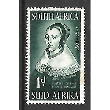 SOUTH AFRICA 1952 LANDING 1d GREEN MARIA DE LA QUELLERIE SG 137 M MINT