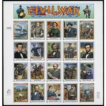 2975w, Civil War Imperforate Sheet - MAJOR ERROR - Mint NH - Stuart Katz