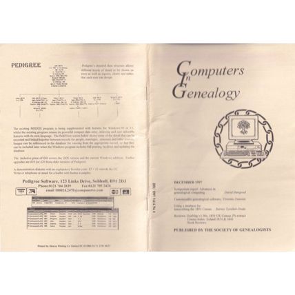 Computers in Genealogy: Dec 1997: Vol. 6 No.4, p145-192