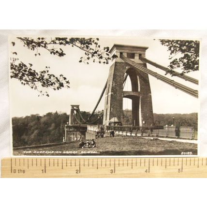 old postcard The Suspension Bridge, Bristol