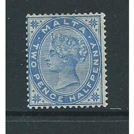 malta stamps victoria sg26 sg 26 ultramarine hm