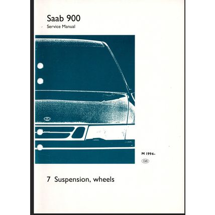 Saab 900 Suspension And Wheels Workshop Manual 1994 199320947 Reprint