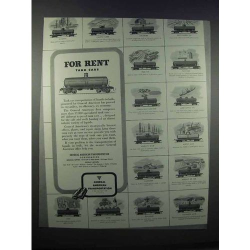 1946 Genral American Transportation Ad - Tank Cars