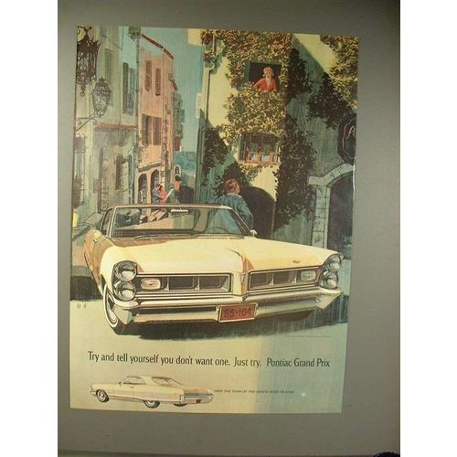 1965 Pontiac Grand Prix Car Ad - Just Try!