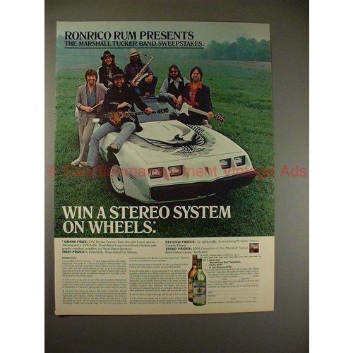 1981 Ronrico Rum Ad w/ Marshall Tucker Band - NICE!!