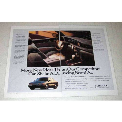 1995 Lincoln Continental Car Ad - More New Ideas