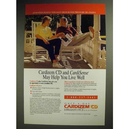 1995 Marion Merrell Dow Cardizem CD Medicine Ad