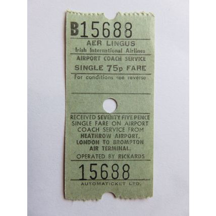 Aer Lingus Airport Coach Ticket #3