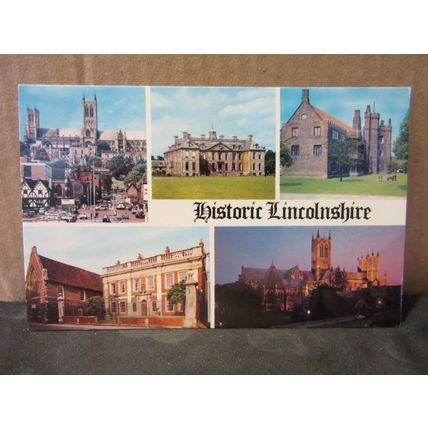 multiview, LINCOLNSHIRE county .. unused postcard Colourmaster =