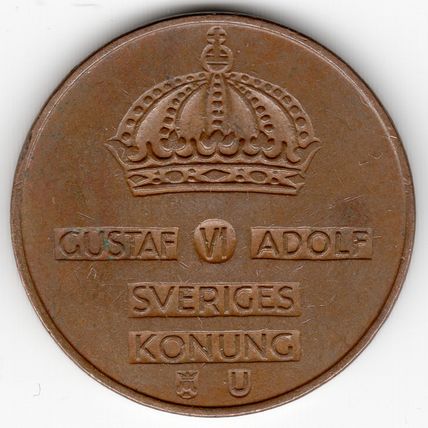 Sweden : 5 Öre 1962 U