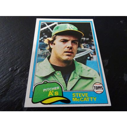1981 Topps Card # 503 Steve McCatty Very Good-Excellent (4) Oakland Athletics