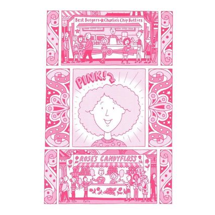 Jacqueline Wilson Candyfloss Childrens Book Art Postcard