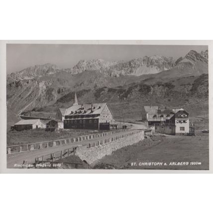 St Christoph Vorarlberg Tyrol Vintage Real Photo Postcard