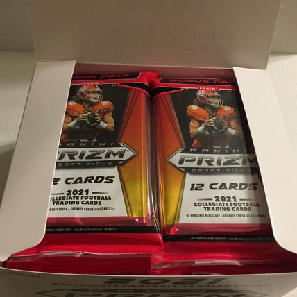 NEW 2021 Panini NFL Prizm Draft Picks Football Trading Cards - 12 Packs