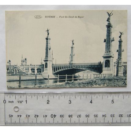 vintage postcard Ostende Pont De Smet de Nayer