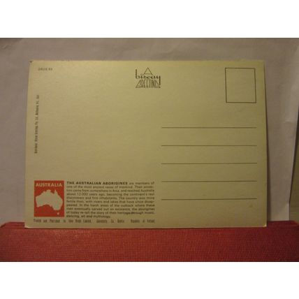 THE AUSTRALIAN ABORIGINE, AUSTRALIA. Unused postcard /