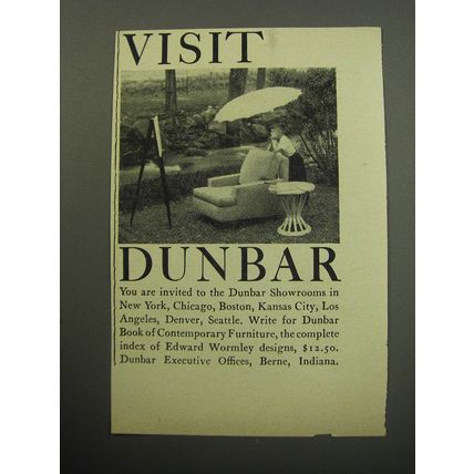 1957 Dunbar Furniture Advertisement