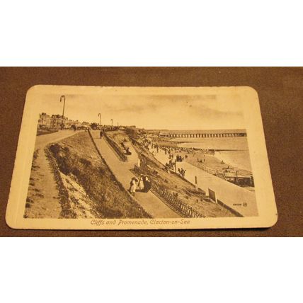 Early Postcard - Cliffs & Promenade, Clacton On Sea - Essex