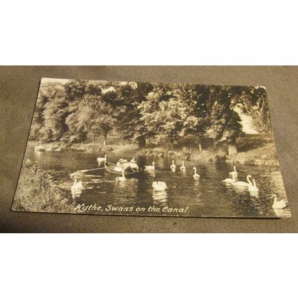 1921 fr Postcard - Swans @ The Canal, Hythe - Kent