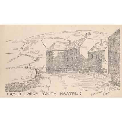 Keld Lodge Yorkshire Youth Hostel Old Postcard