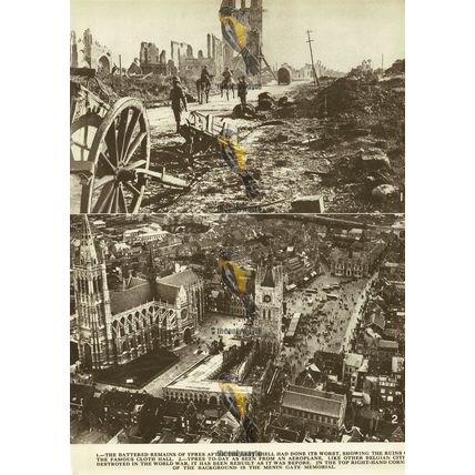 Ypres, Ruined & Rebuilt After The Great War, Book Illustration, 1936