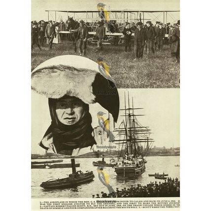 Charles Rolls & Robert Falcon Scott,1910, Book Illustration 1936