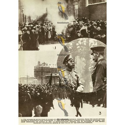 Revolution In Russia, 1917, Book Illustration 1936