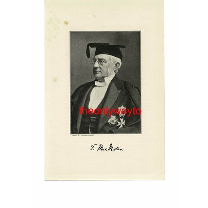 Prof Max Muller, German Philologist, Book Illustration (Print), 1895