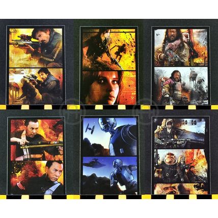Topps Star Wars Rogue 1 Mission Briefing – Insert Set – Comic Strips (12 cards)