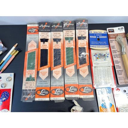 Sewing Tools, Set of 1, Sewing Notions, Zipper, Colorful, Buttons, Washable Pen