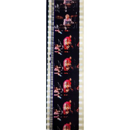 Jimi Hendrex. Pk MTP - d081C . 1 STRIP OF 5 - 35MM FILM CELLS. A very rare strip