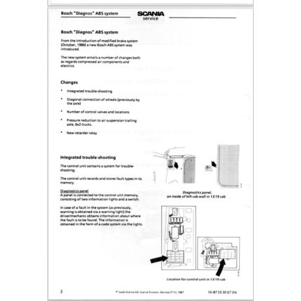 Scania Trucks ABS Bosch Diagnosis 1987 10870330GTEN PDF
