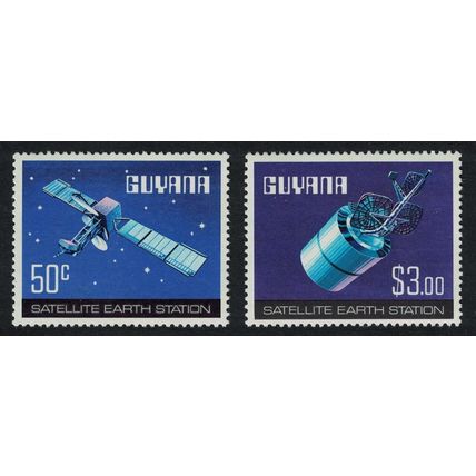 Guyana Satellite Earth Station 2v 1979 MNH SG#715-716