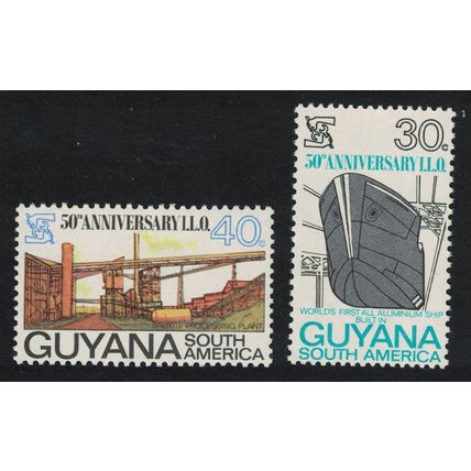 Guyana ILO 2v 1969 MNH SG#502-503 Sc#93-94