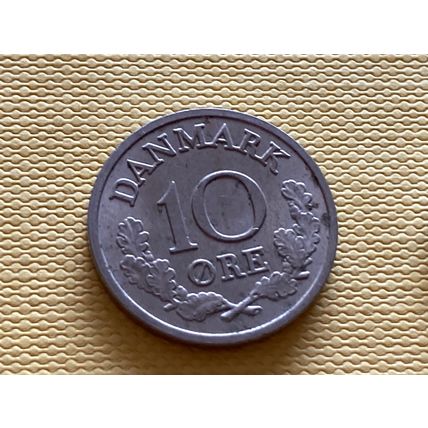 Umlaufmünze Dänemark 10 Öre 1980