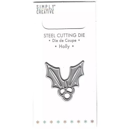 Simply Creative. Holly Die. Die Cutting Cardmaking Scrapbooking Crafts