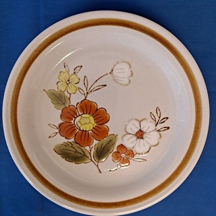 Vintage Lot 4 Mountain Wood TRELLIS BLOSSOM Bread & Butter PLATES 6 3/8" Japan