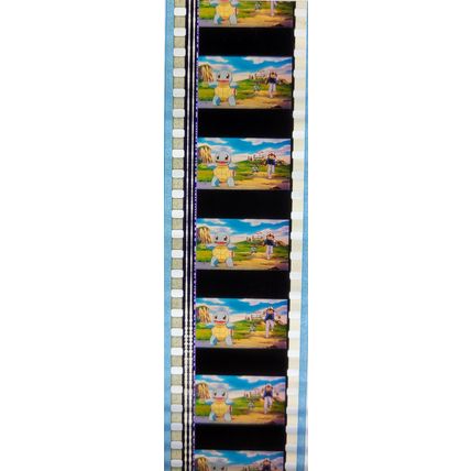 Pokemon . Pk KXH - A018r . 1 STRIP OF 5 - 35MM FILM CELLS