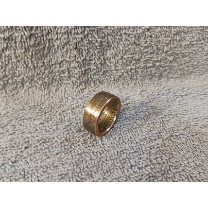 1979 Kennedy Half Dollars size 9 coin ring handmade mixed metals (A)