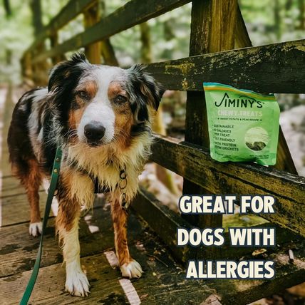 Jiminy’s Chewy Training Treats for Dogs – Sweet Potato & Peas Recipe – 6 oz