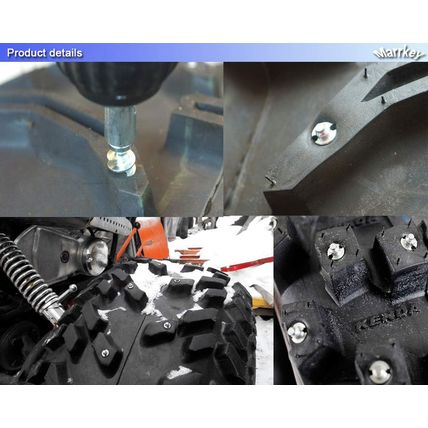 Marrkey Tires Studs/Screw Snow Carbide Spikes/Wheel Tyres Studs for Racing Car,B