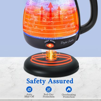 Taylor Swoden Electric Kettle with Tea Infuser, 1L Small Electric Tea Kettle wit