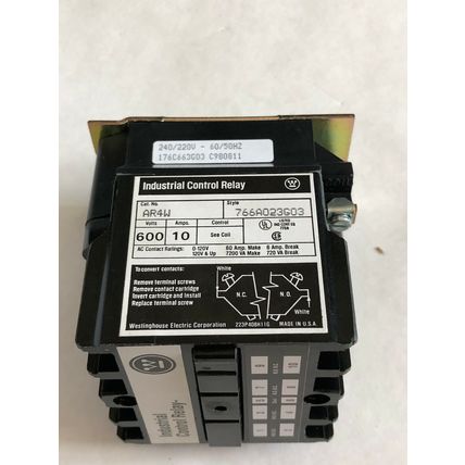 NEW cutler hammer AR4W 766A023G03 240/220V,10 AMPS INDUSTRIAL CONTROL RELAY,Ej
