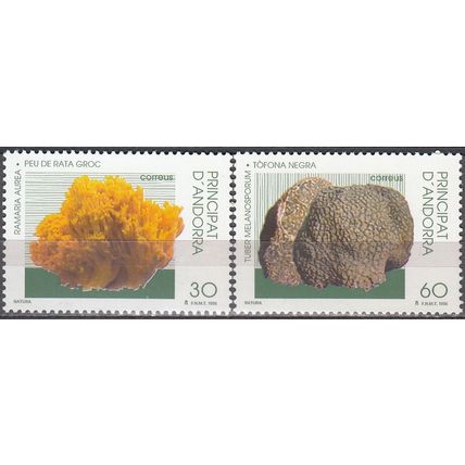 Andorra Español 1996 Michel 246 - 247 Neuf ** Cote (2008) 2.10 € Champignons