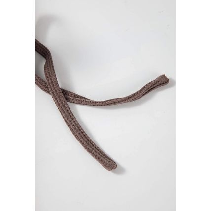 Coffee Waffle Knit Fleece Lined High Low Oversized Hoodie