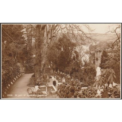 St Just-in-Roseland, Cornwall, 1933 - Judges RP Postcard