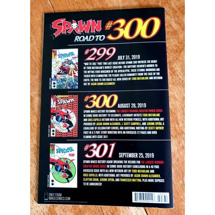 Collectable " Spawn " Comic. #298 June 2019.