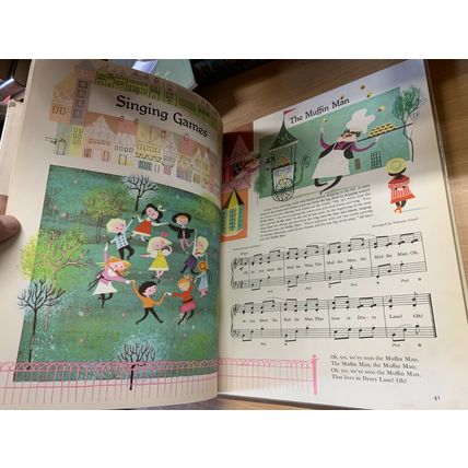 1966 "MY FIRST SING-A-SONG BOOK" 71 SONGS ILLUSTRATED HUGE HARDBACK BOOK (P6)