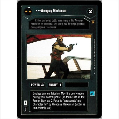 Star Wars CCG Jabba's Palace Limited - Weequay Marksman - Dark Side